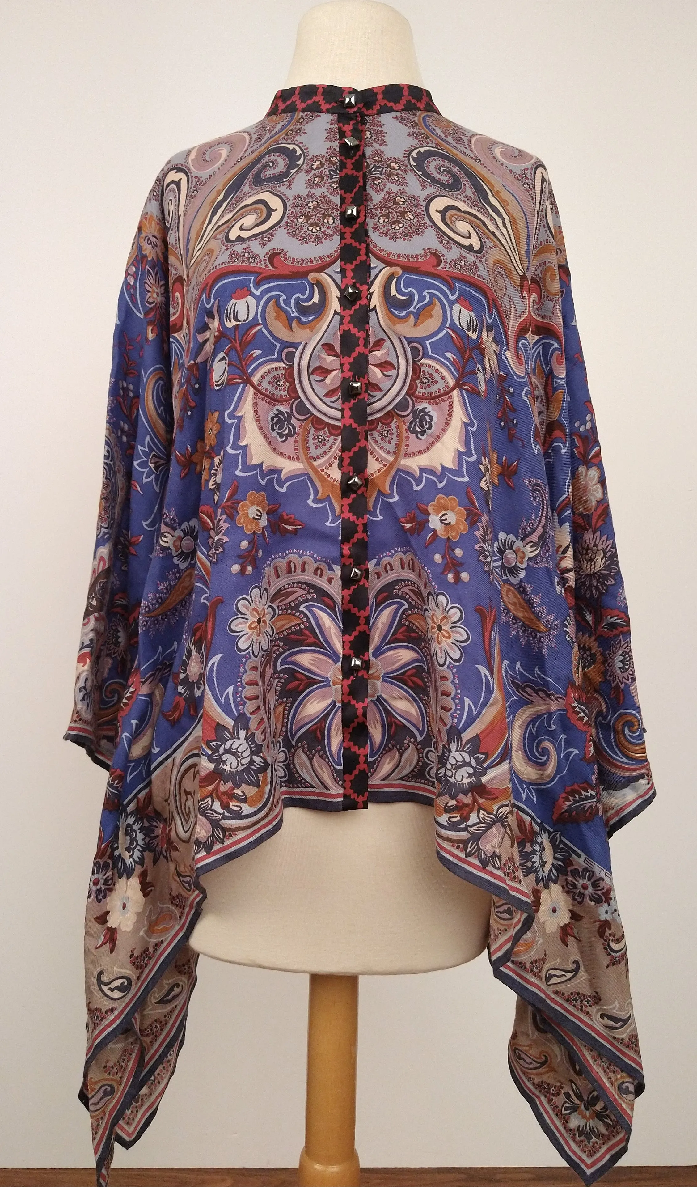 00's Italian Paisley Scarf Blouse by Etro