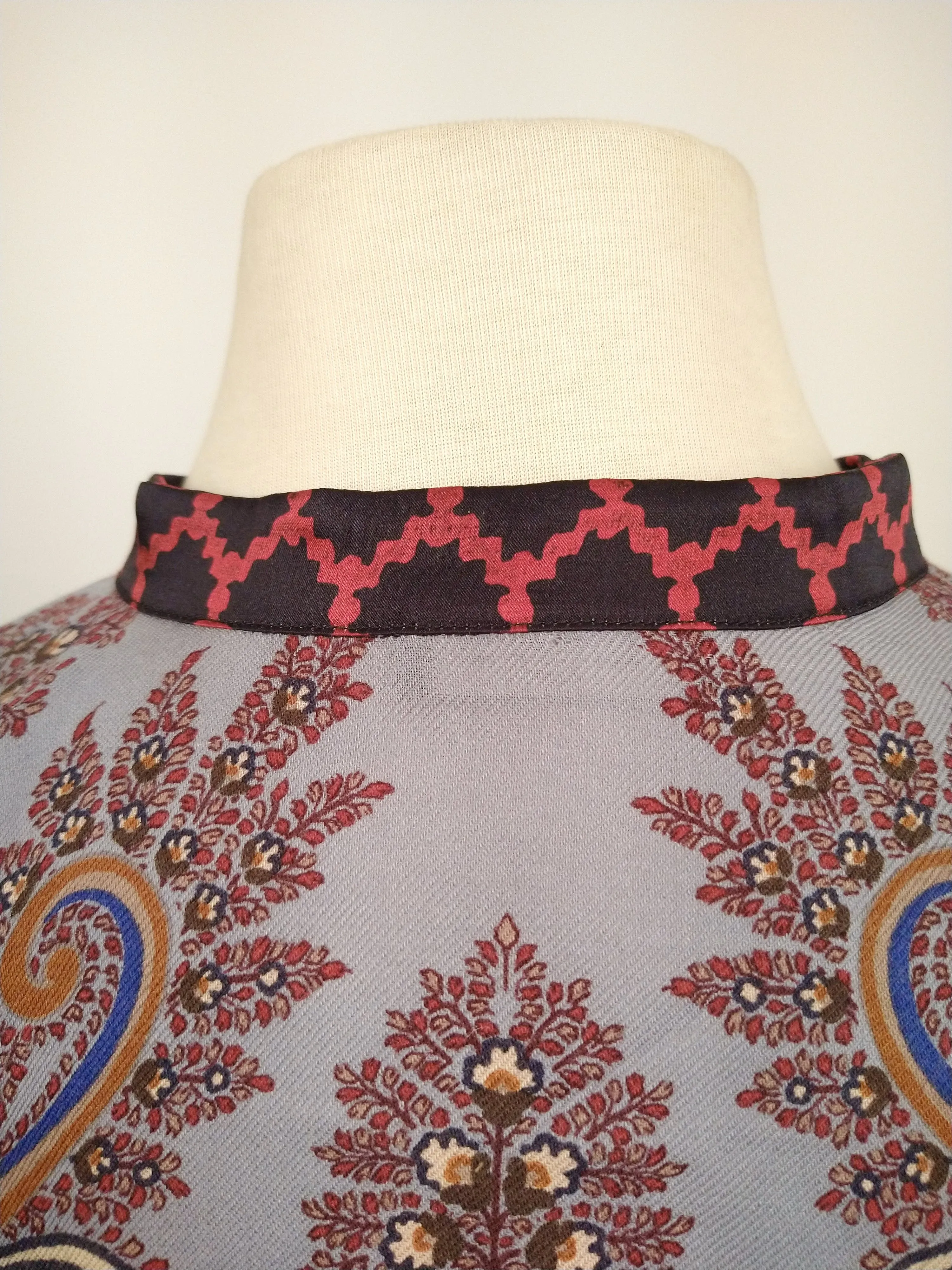 00's Italian Paisley Scarf Blouse by Etro