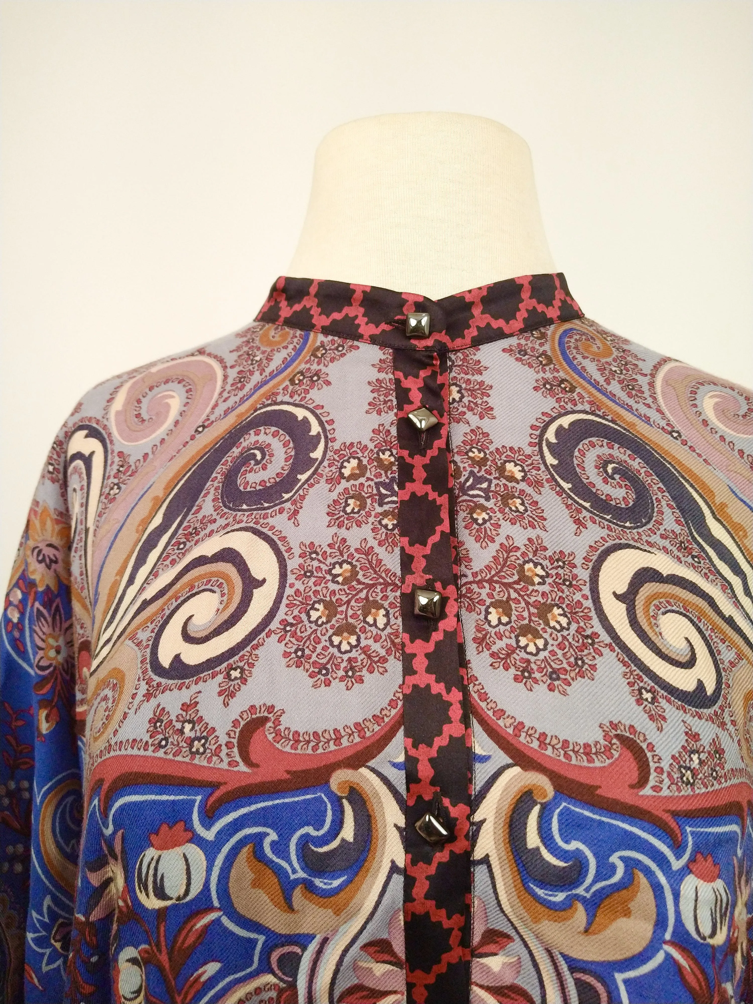 00's Italian Paisley Scarf Blouse by Etro