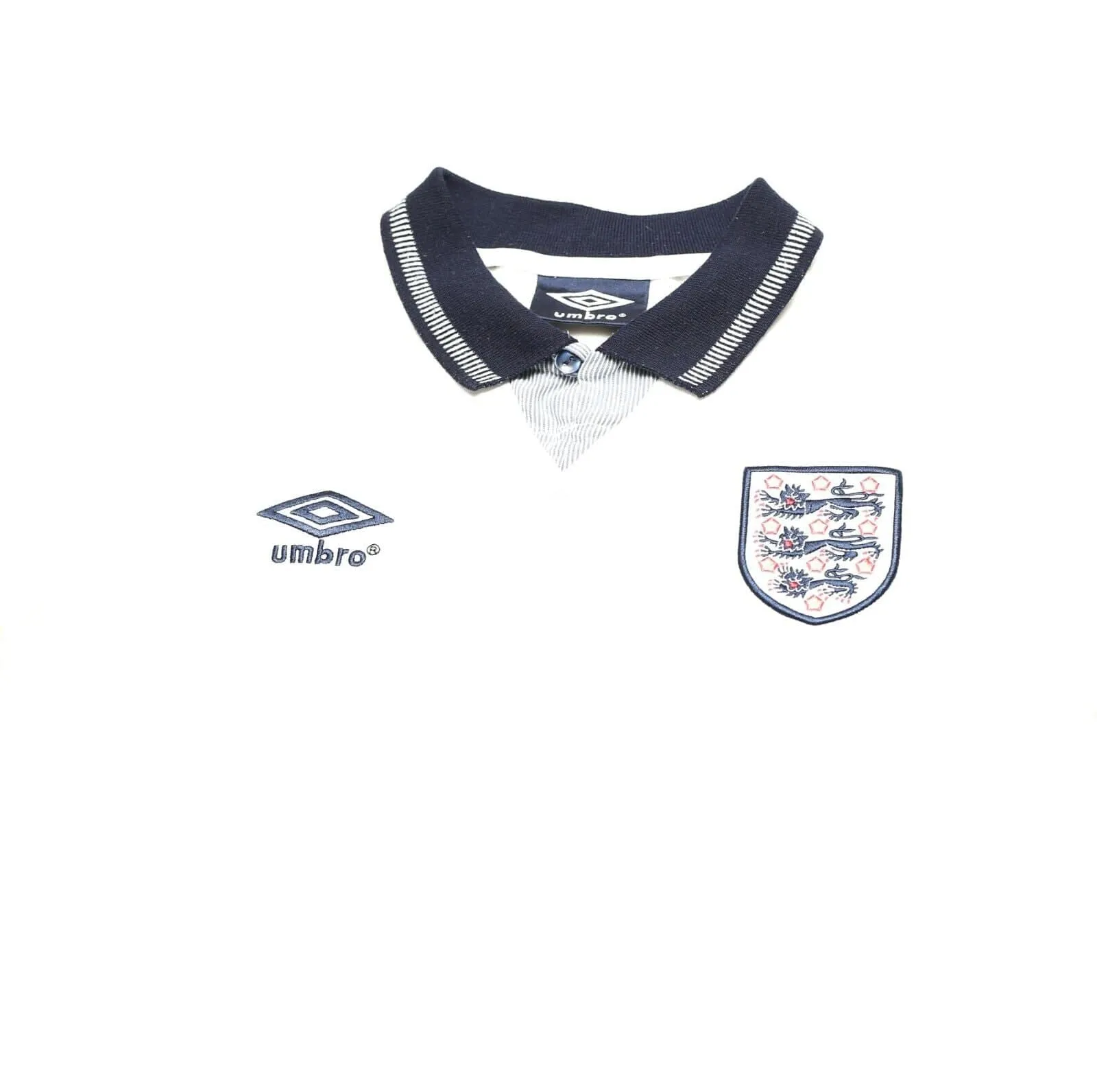 1990/92 GASCOIGNE #19 England Retro Umbro Home Football Shirt (S) Italia 90