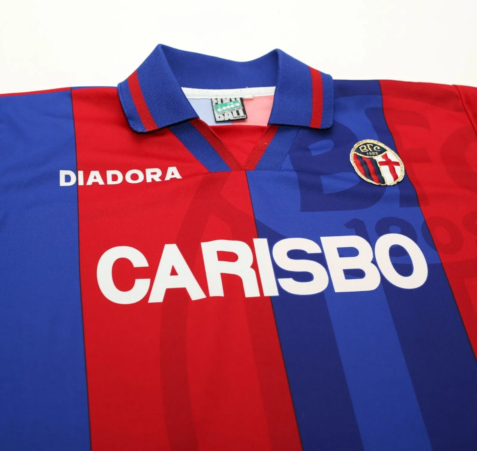 1996/97 BOLOGNA Vintage Diadora Home LS Football Shirt Jersey (M/L)