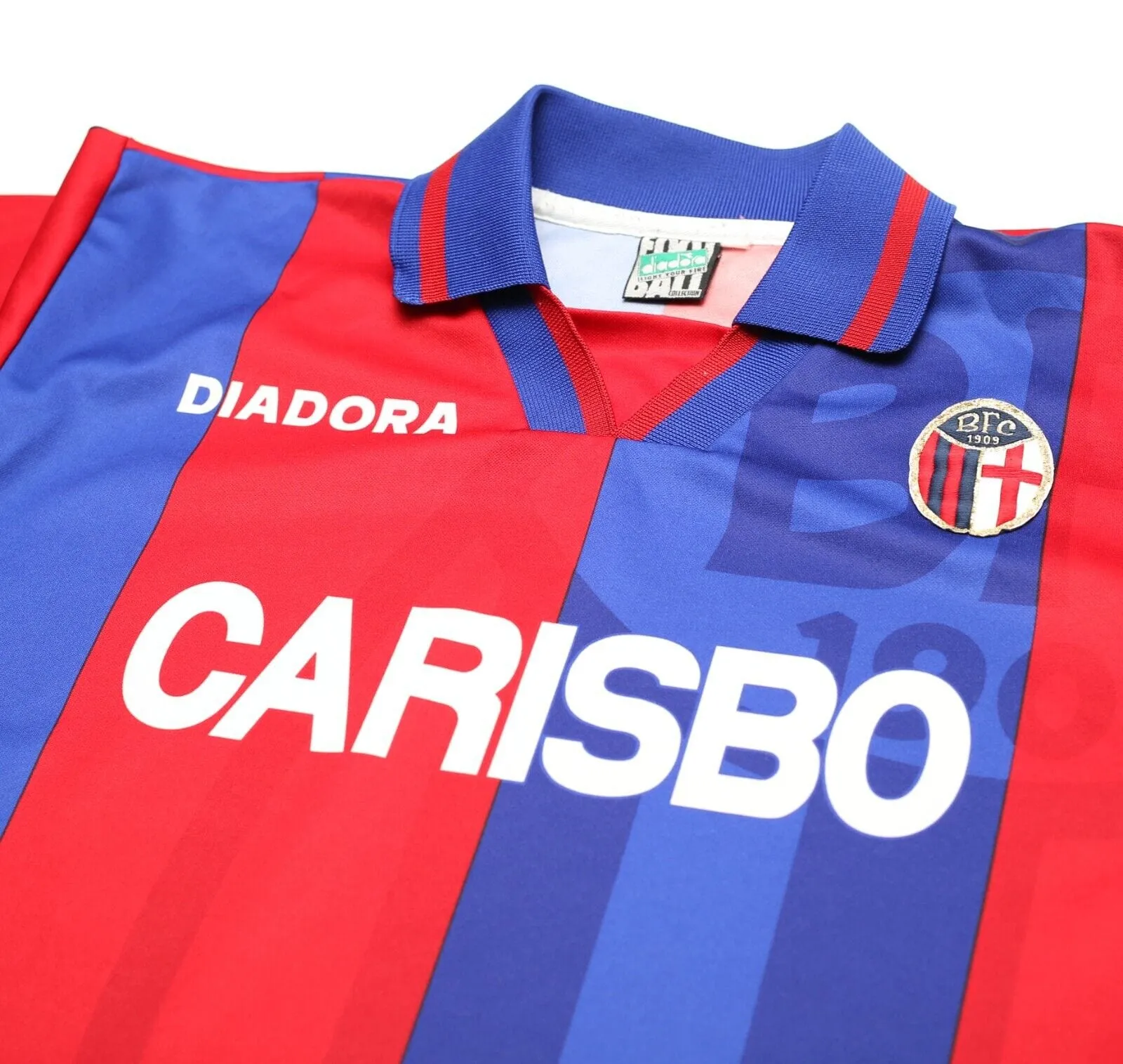 1996/97 BOLOGNA Vintage Diadora Home LS Football Shirt Jersey (M/L)