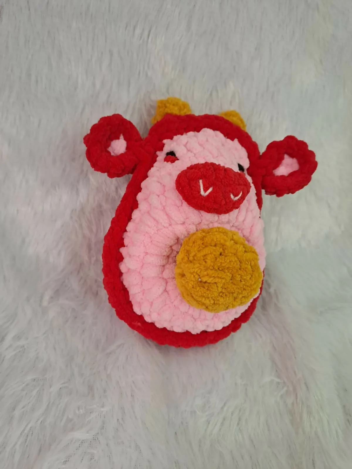 6" Avocado Cow Toy