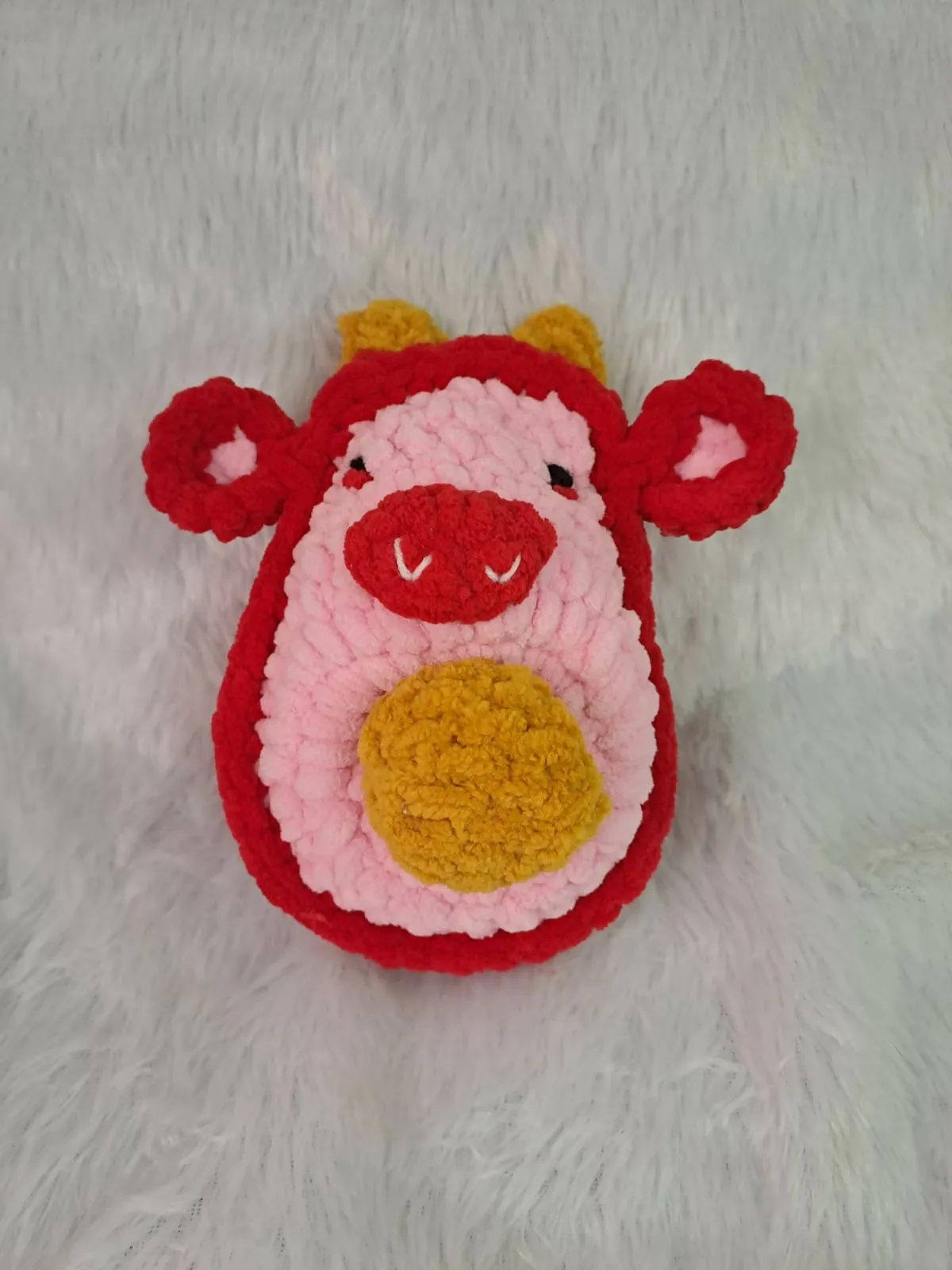 6" Avocado Cow Toy