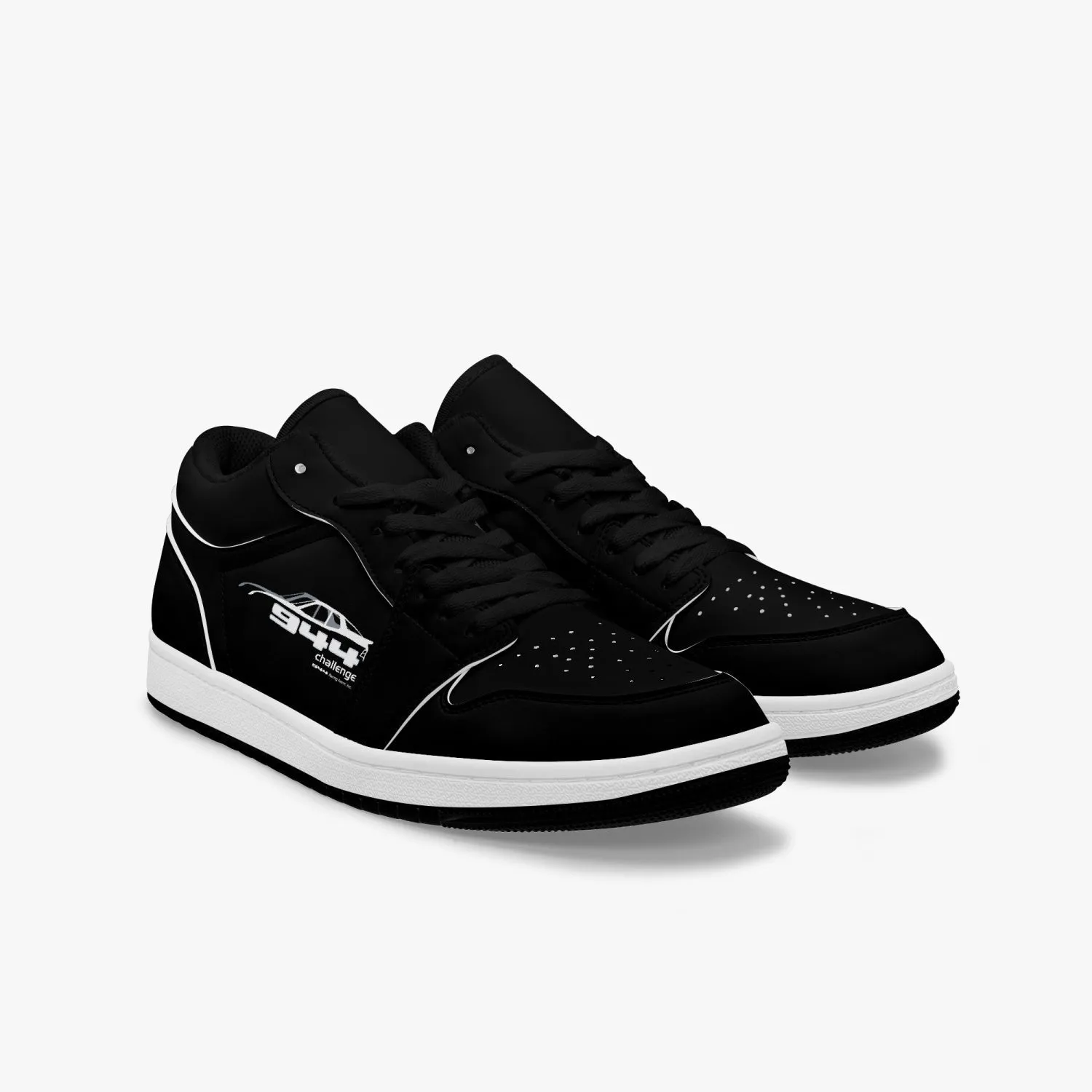 944 CHALLENGE Low-Top Leather Sneakers - full carbon