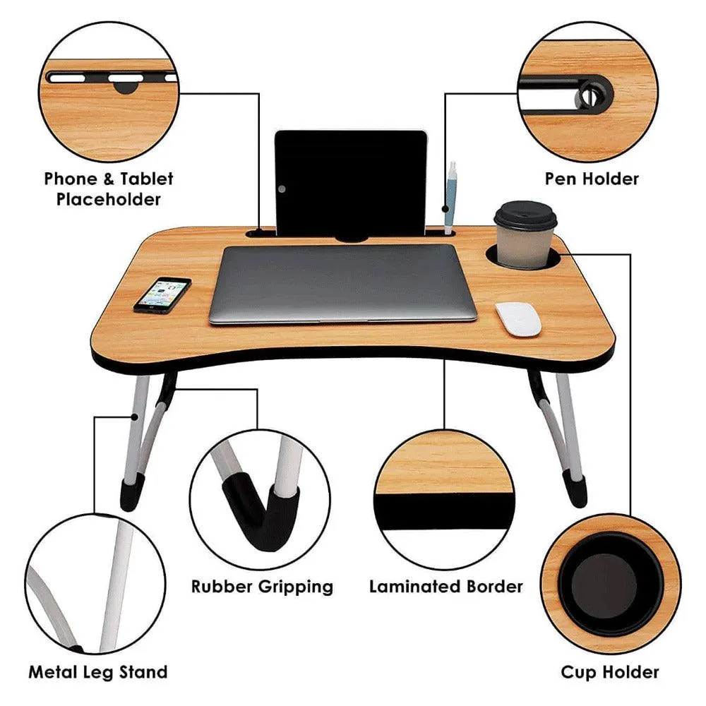 A-M Foldable Wooden Laptop Table