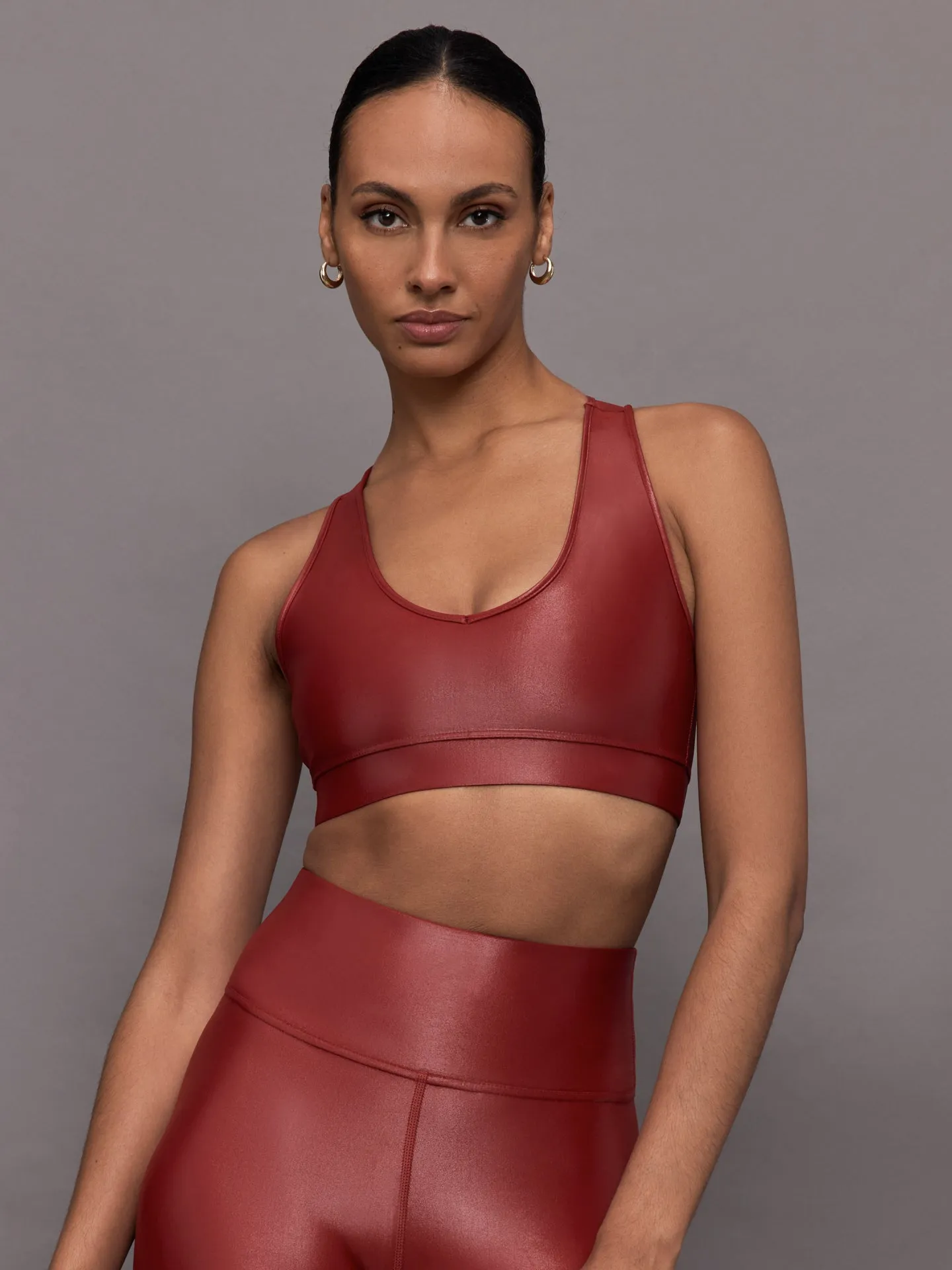 Action Bra 2.0 in Takara Shine - Red Dahlia