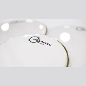 Aquarian Ice White Reflector Drum Head 10"In