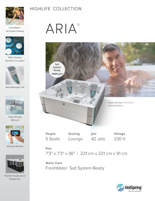 Aria Hot Tub by Hot Spring Spas