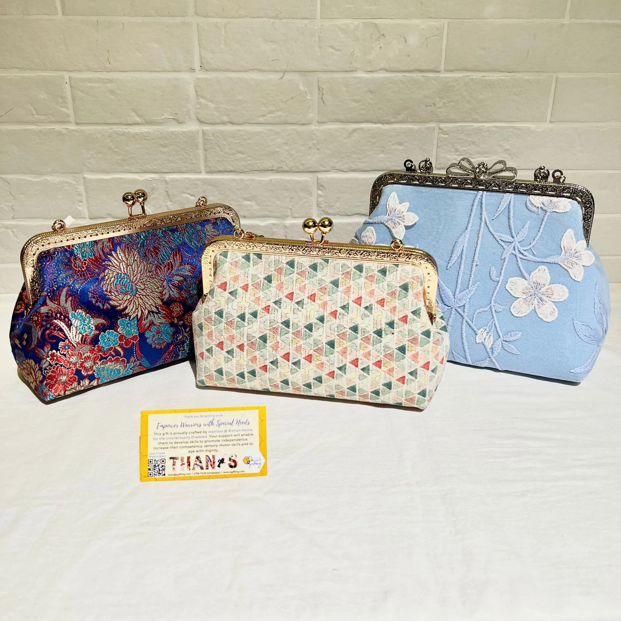 Assorted Rectangular Clasp Purses