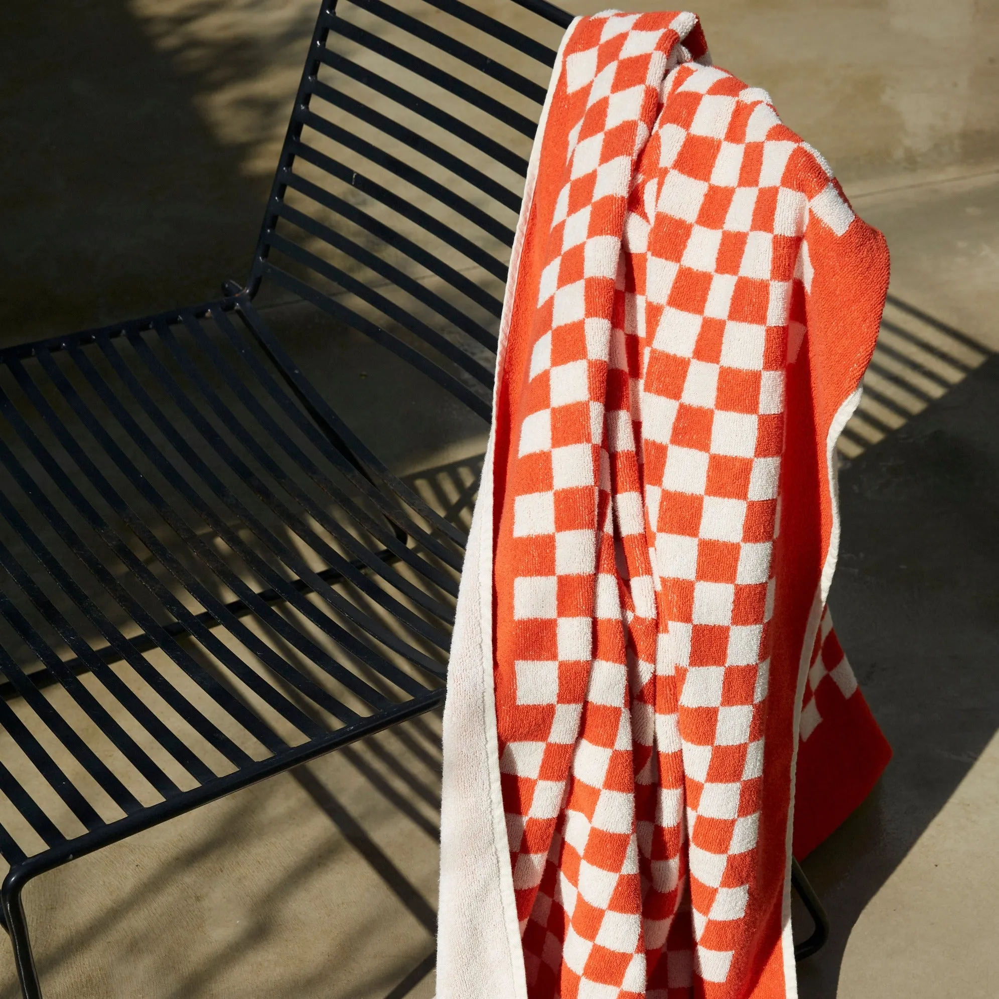 Baina | Roman Pool Towel in Paloma Sun and Ecru