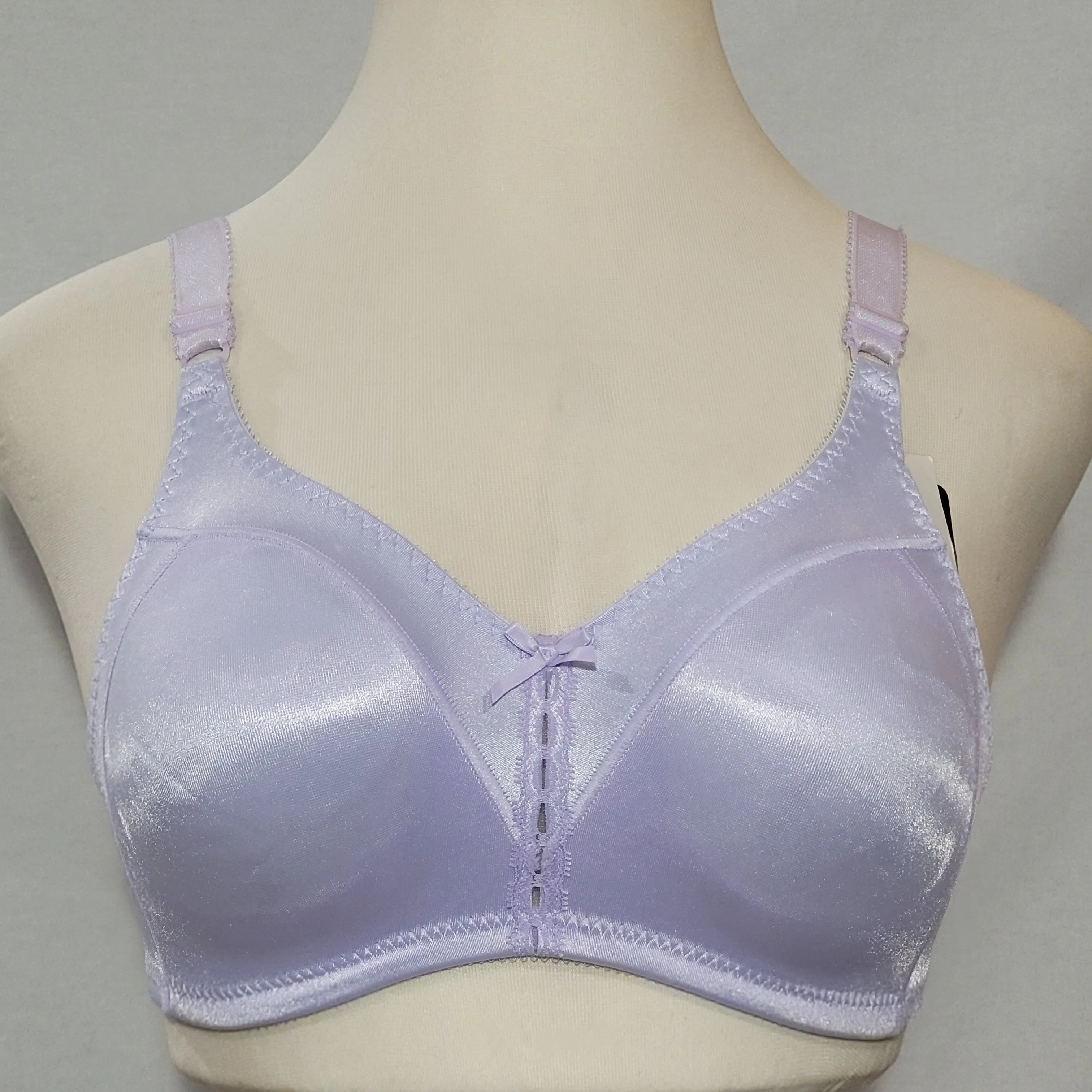 Bali 3820 Double Support Wirefree Bra 36B Thistle Light Purple Lavender NWT