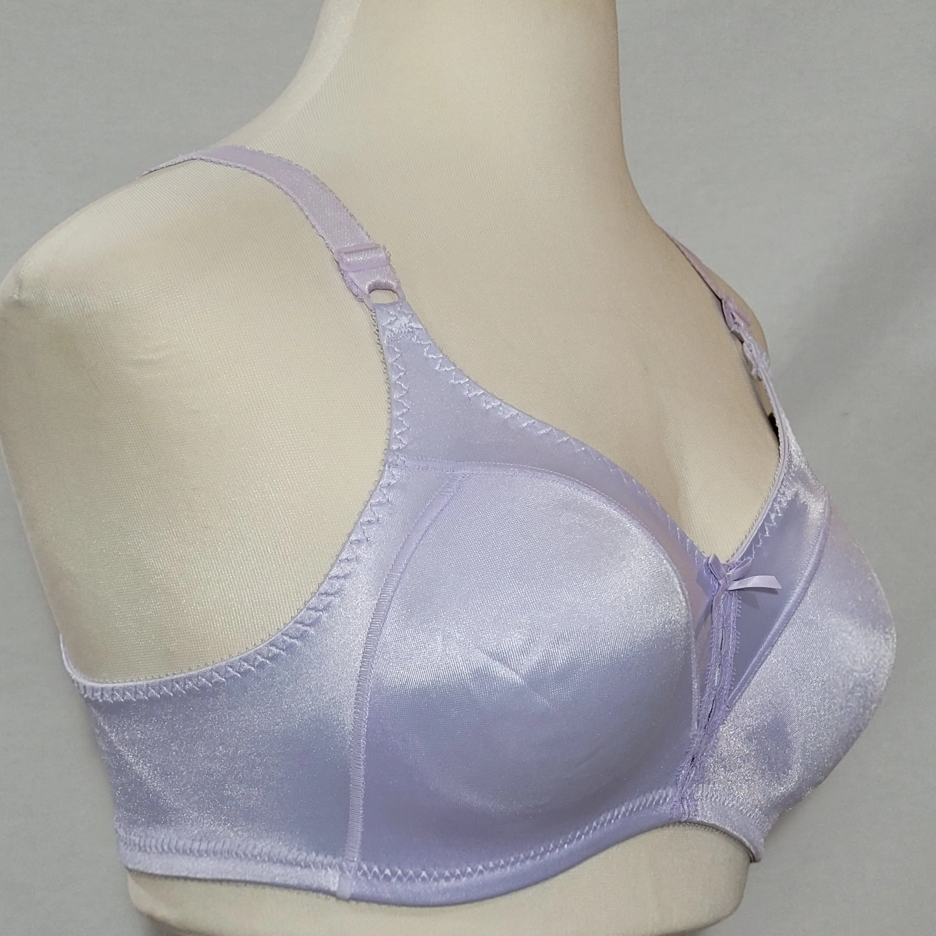 Bali 3820 Double Support Wirefree Bra 36B Thistle Light Purple Lavender NWT