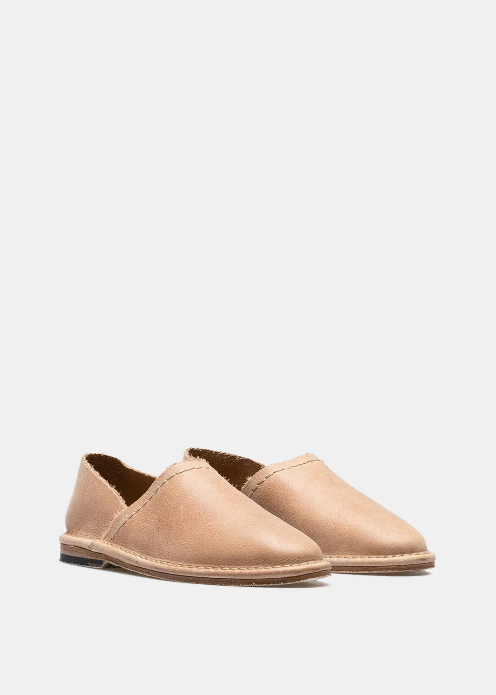 Beige Slip-On Loafers