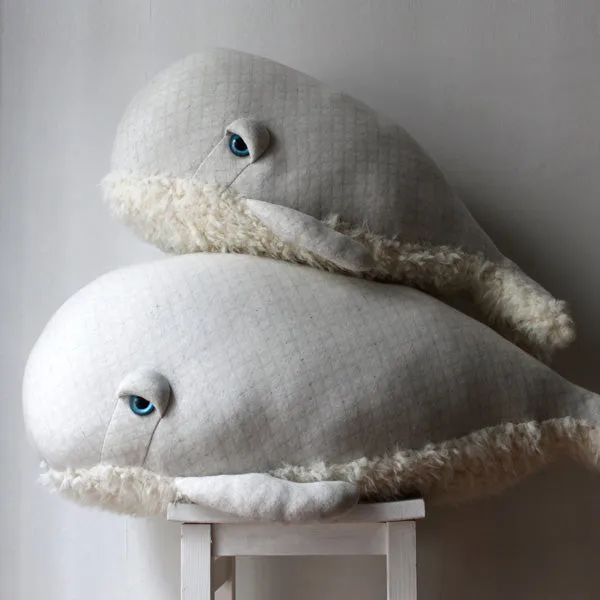 BigStuffed Albino Bubble Whale - Big