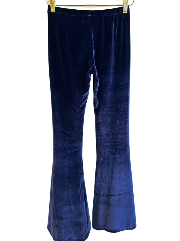 Blue Velvet Bell Bottoms