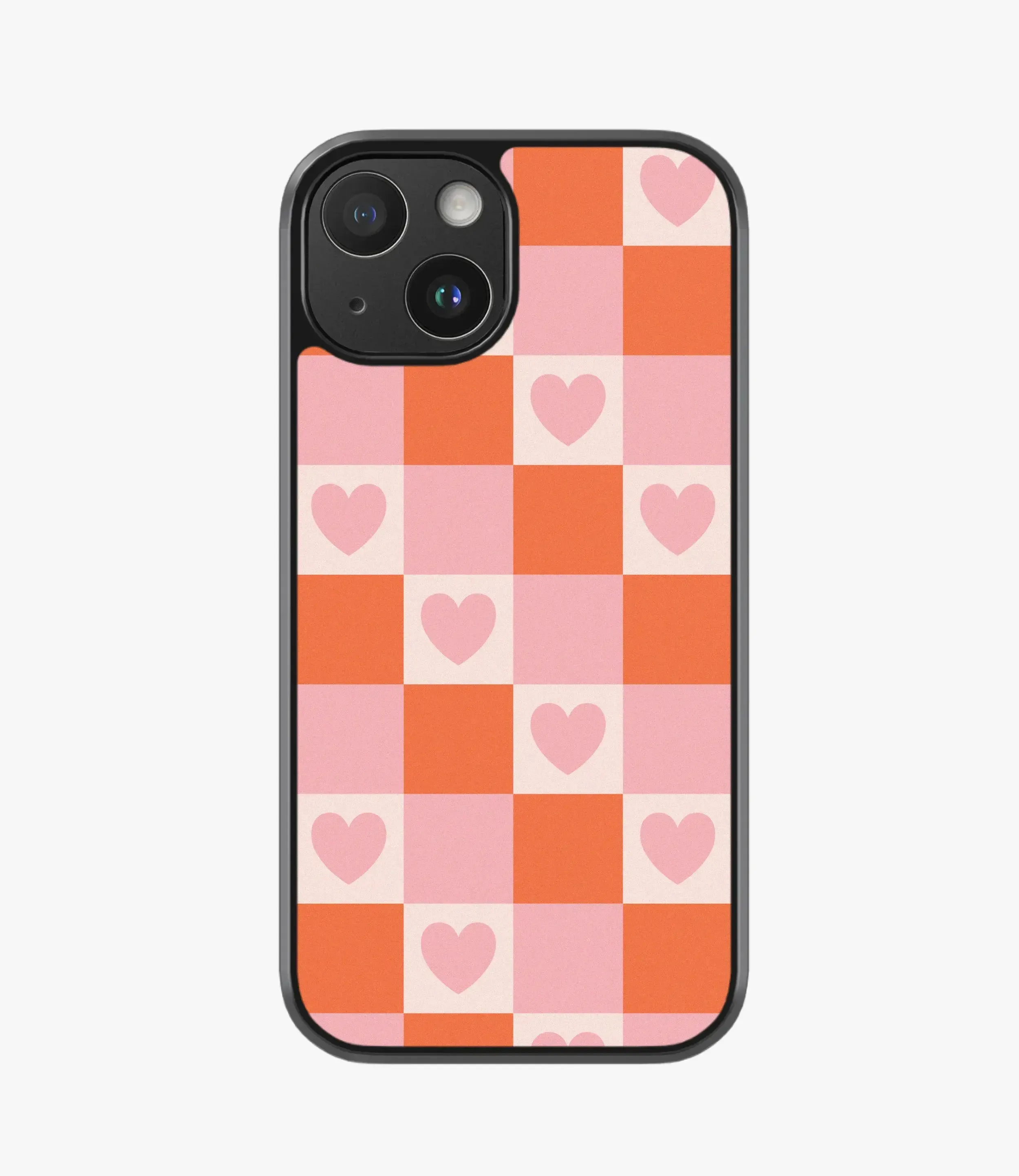 Burnt Seinna Heart Hybrid Matte Case