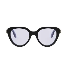 Bvlgari Women's Black Cat-Eye Optical Frame