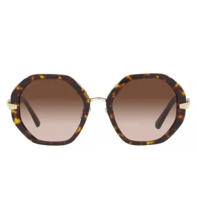 Bvlgari Women's Brown Gradient Geometric Sunglasses