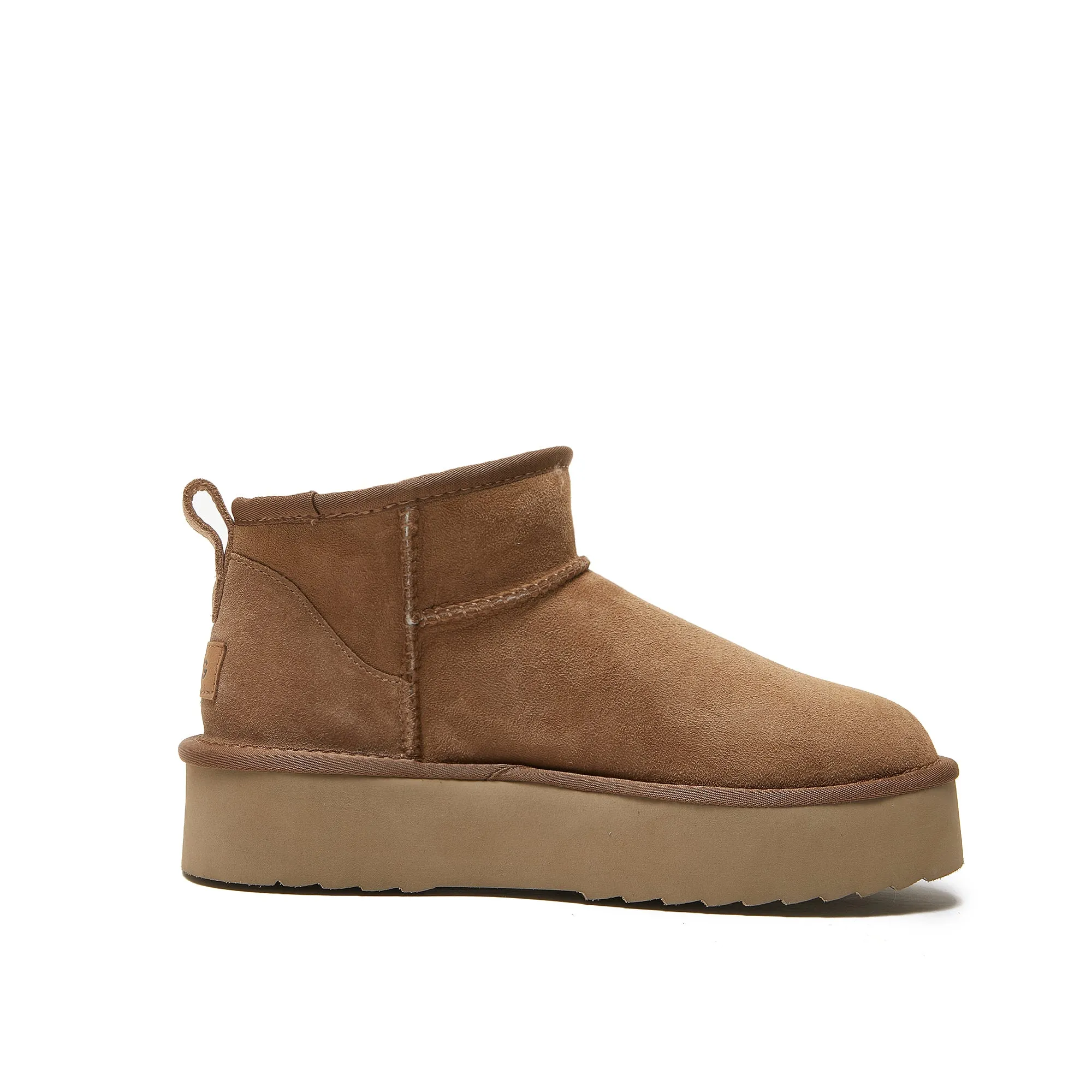 Classic Ultra Mini Platform Ugg - 4cm High Platform Short Boot - 100% A-Grade Double Face Australian Sheepskin