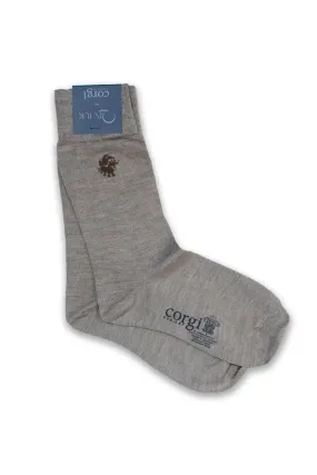 Corgi Man and Woman unisex Socks Qiviuk & Silk