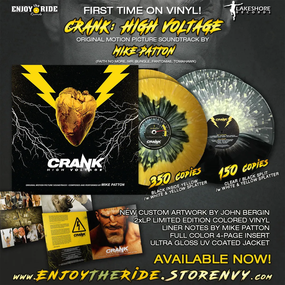 CRANK:HIGH VOLTAGE SOUNDTRACK BY MIKE PATTON 2xLP (ETR060)