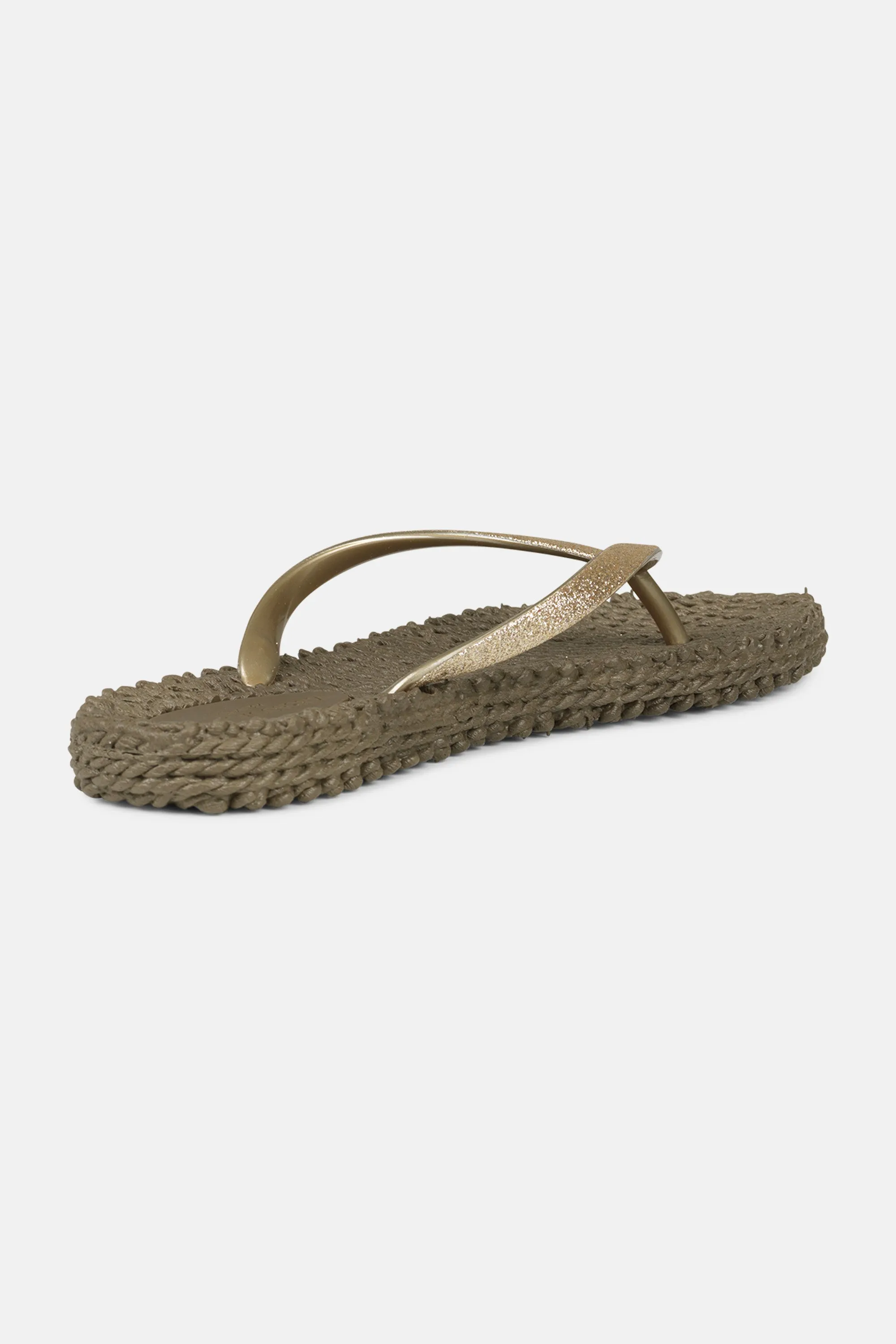 Flip Flop With Glitter - Cub Brown