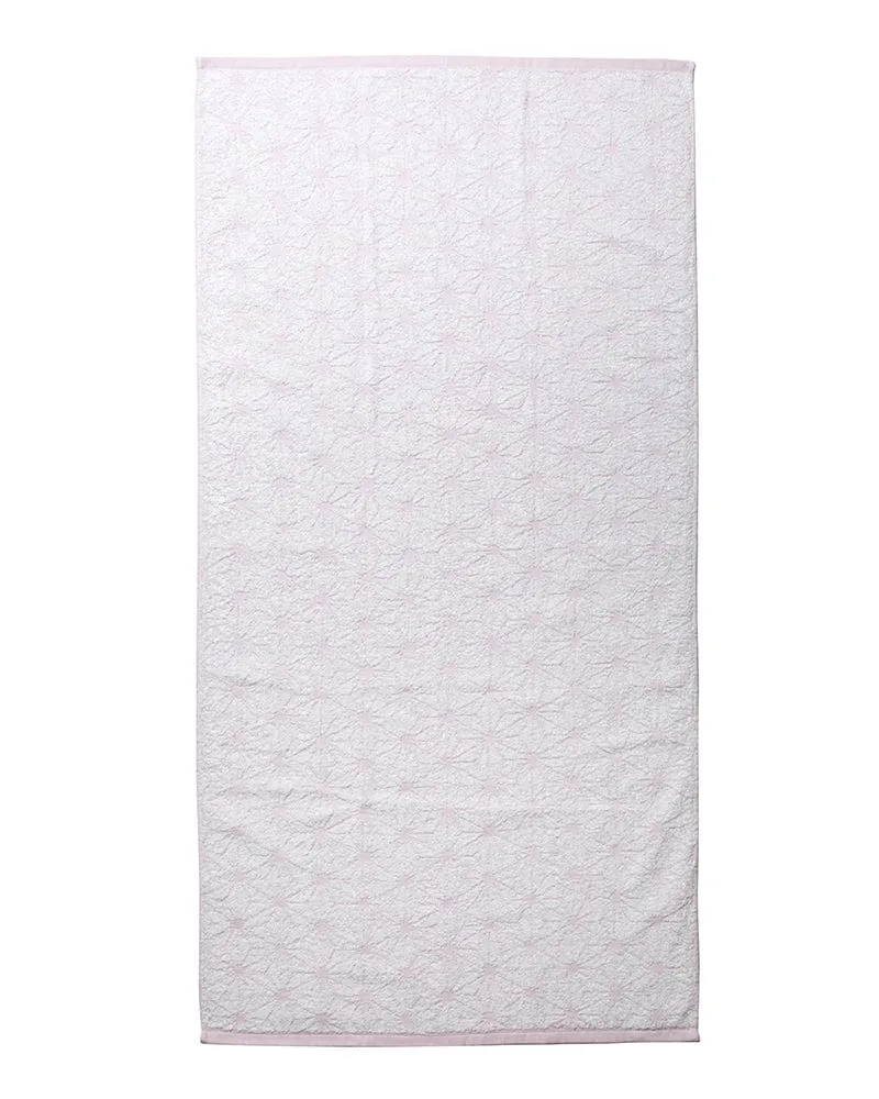 Fukuroya Bath Towel, Cherry Blossom Pink Asanoha