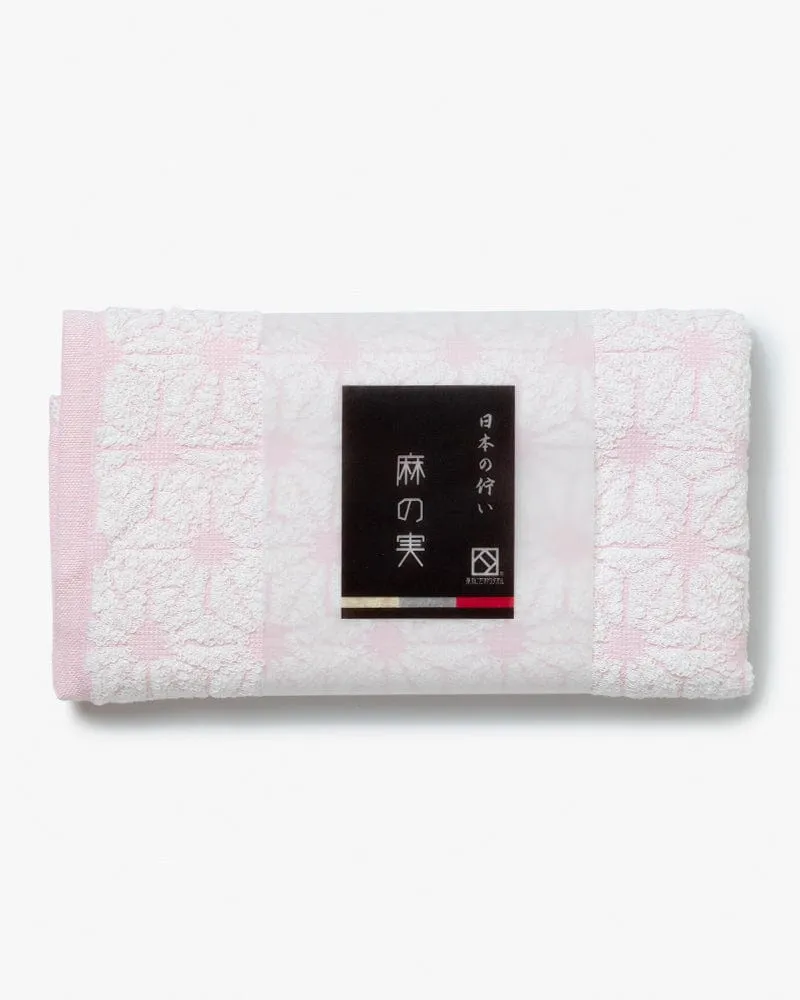 Fukuroya Face Towel, Cherry Blossom Asanoha