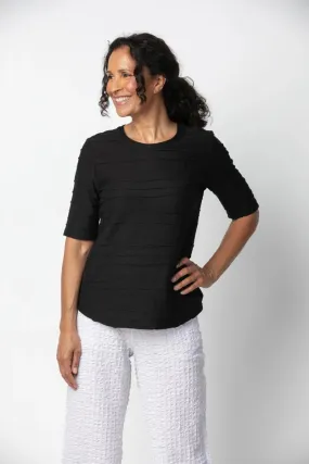 Habitat Sale, 16527 Elbow Sleeve Tee, Black 50% Regular Price