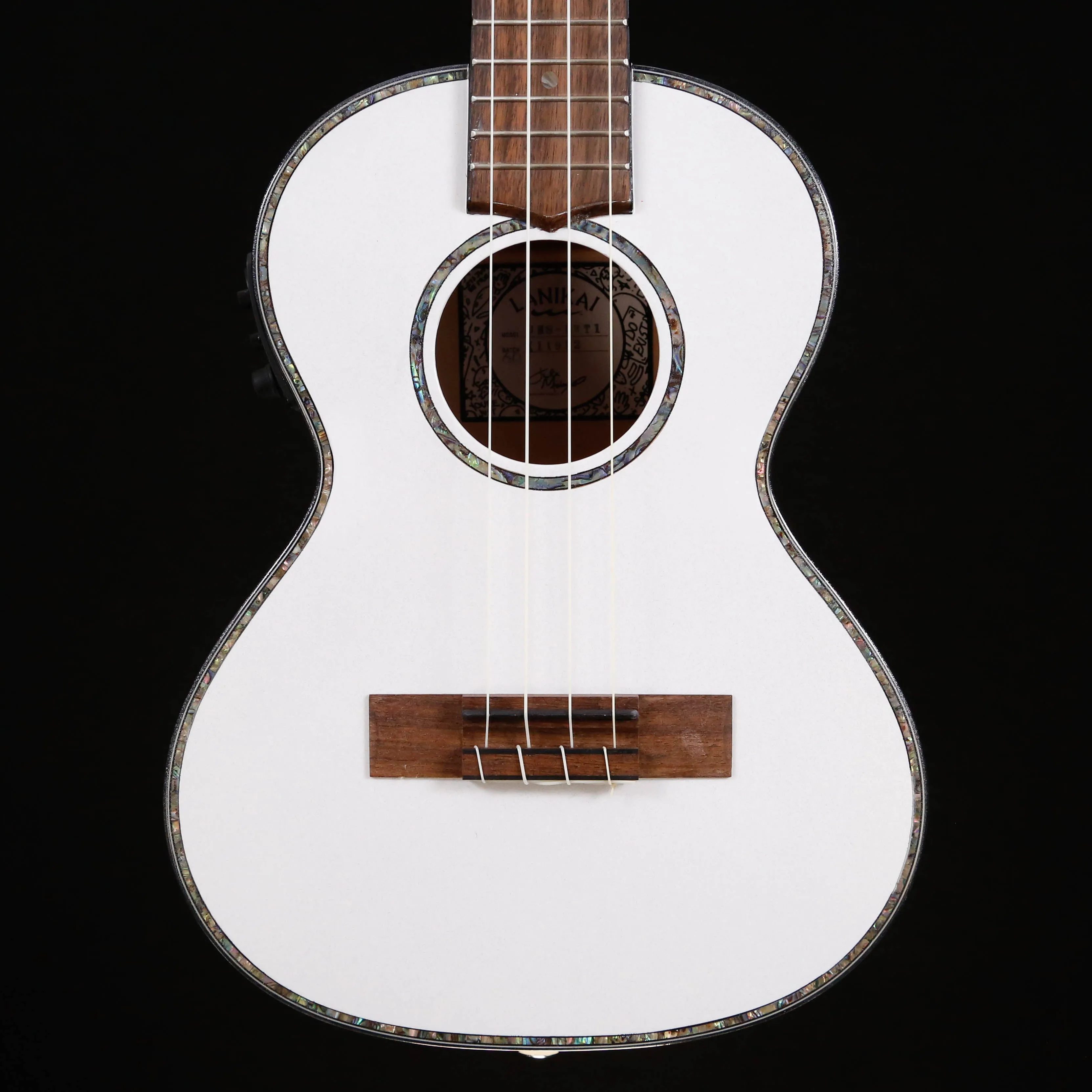 Lanikai Julia Michaels Signature Tenor Ukulele, Electric White