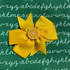 Lemon Hair Bow