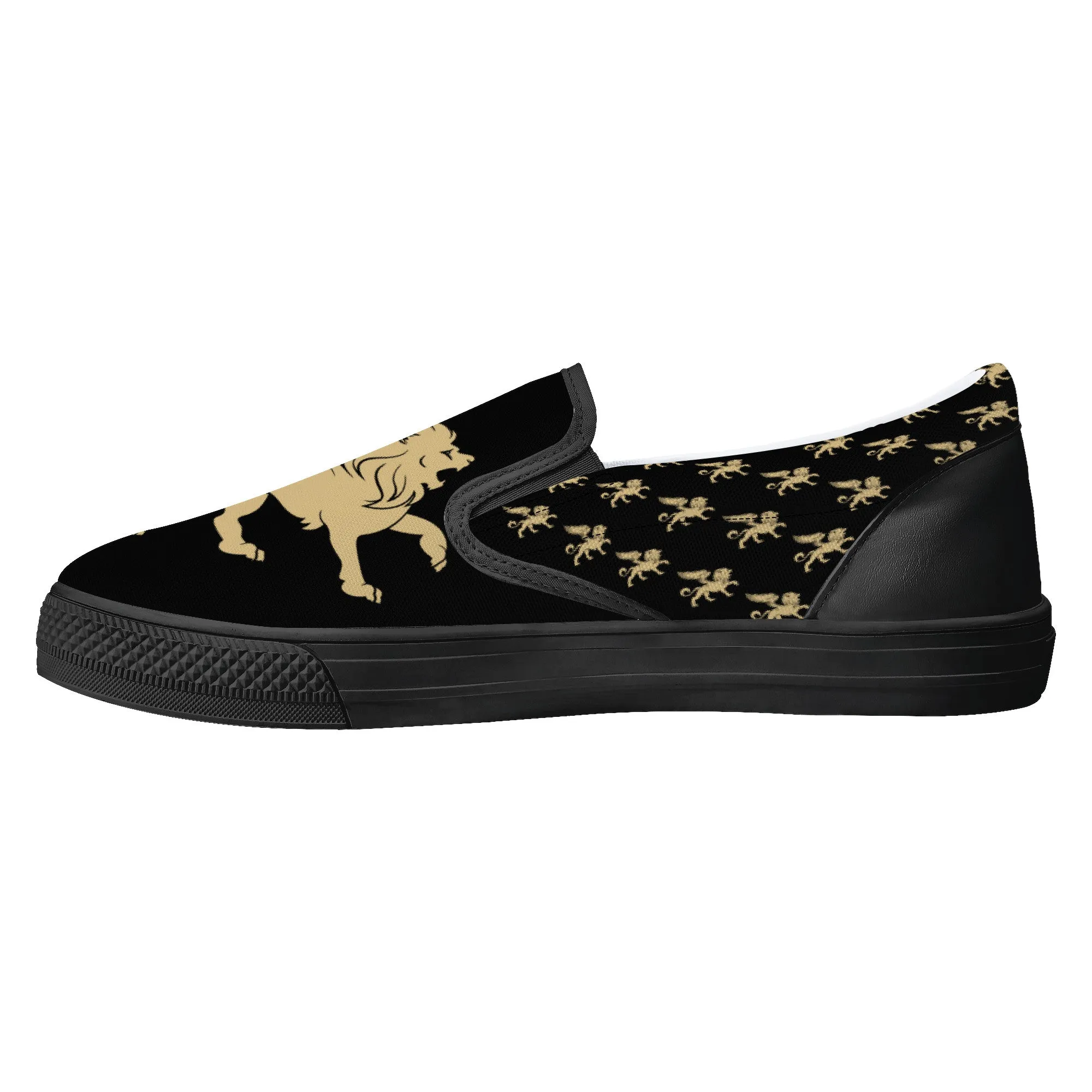 Lion Shoes V4 Slip-on Shoes | Low Top Customized | Shoe Zero