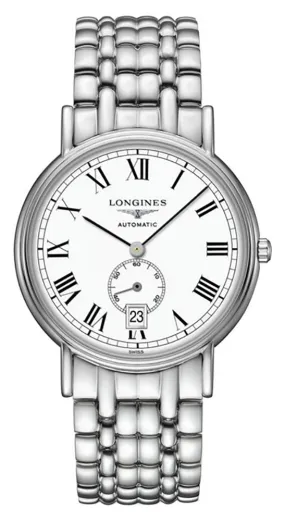 Longines Presence Automatic Stainless Steel White Dial Date Mens Watch L4.904.4.11.6