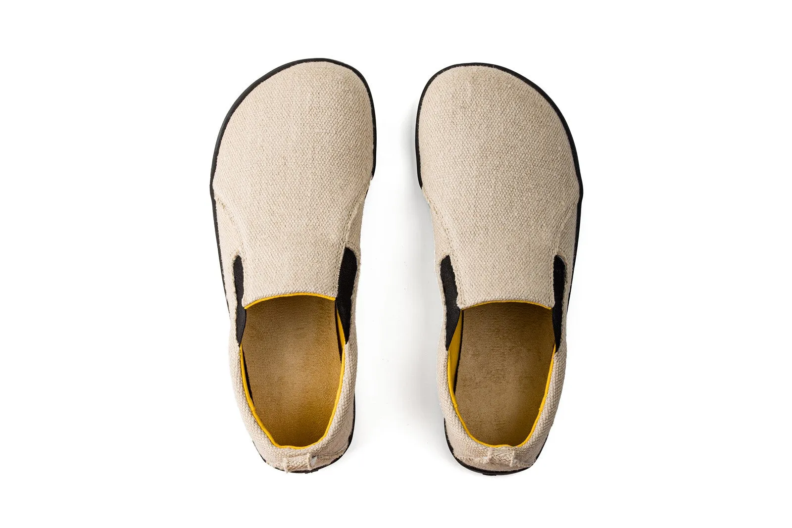 Men’s barefoot slip-on sneakers from hemp