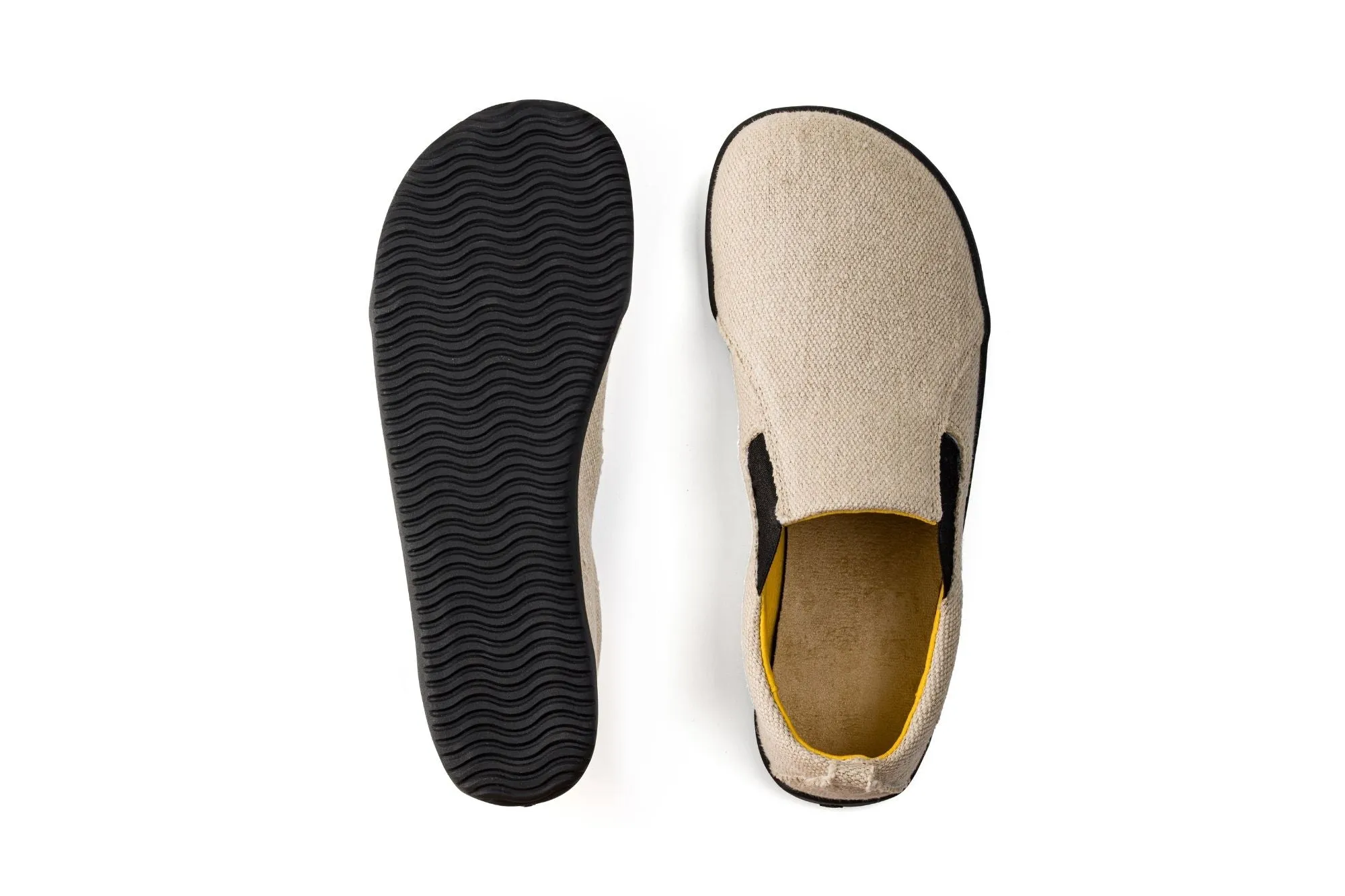 Men’s barefoot slip-on sneakers from hemp