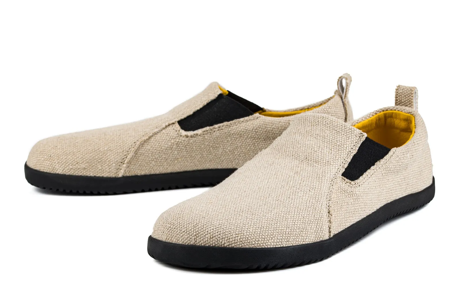 Men’s barefoot slip-on sneakers from hemp