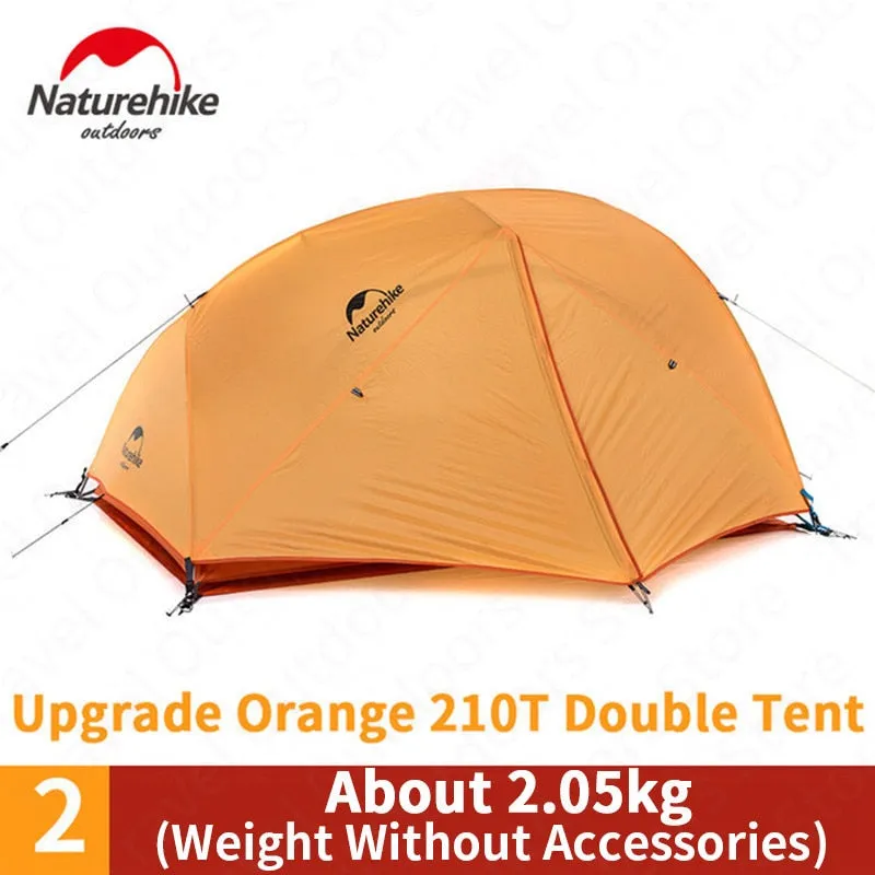 Naturehike Upgraded Star River Camping Tent - Ultralight 2 Person, 4 Season - 20D Silicone, Waterproof