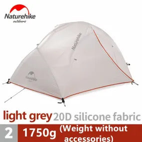 Naturehike Upgraded Star River Camping Tent - Ultralight 2 Person, 4 Season - 20D Silicone, Waterproof