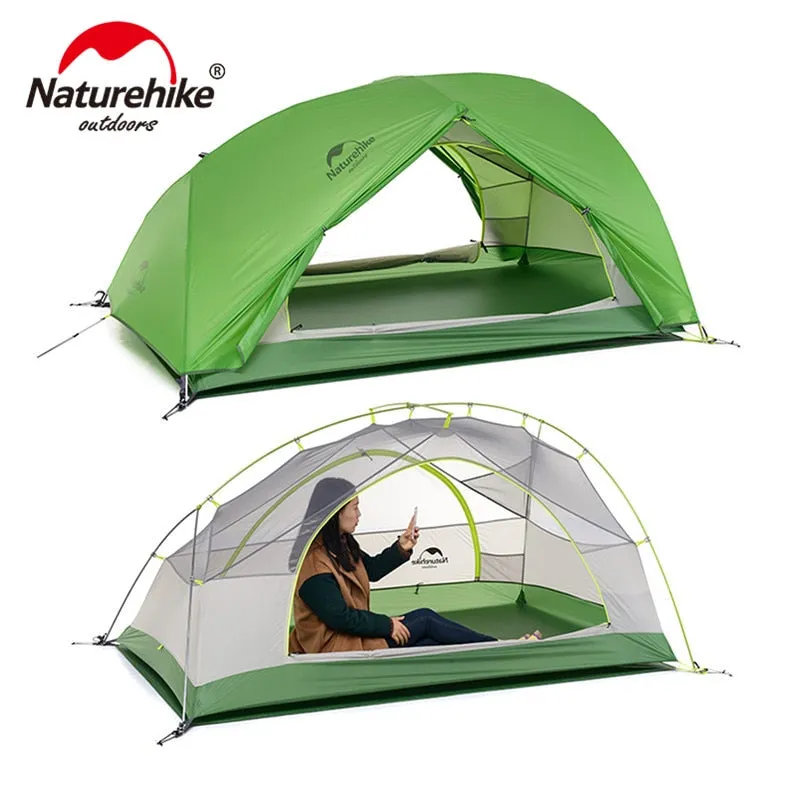 Naturehike Upgraded Star River Camping Tent - Ultralight 2 Person, 4 Season - 20D Silicone, Waterproof