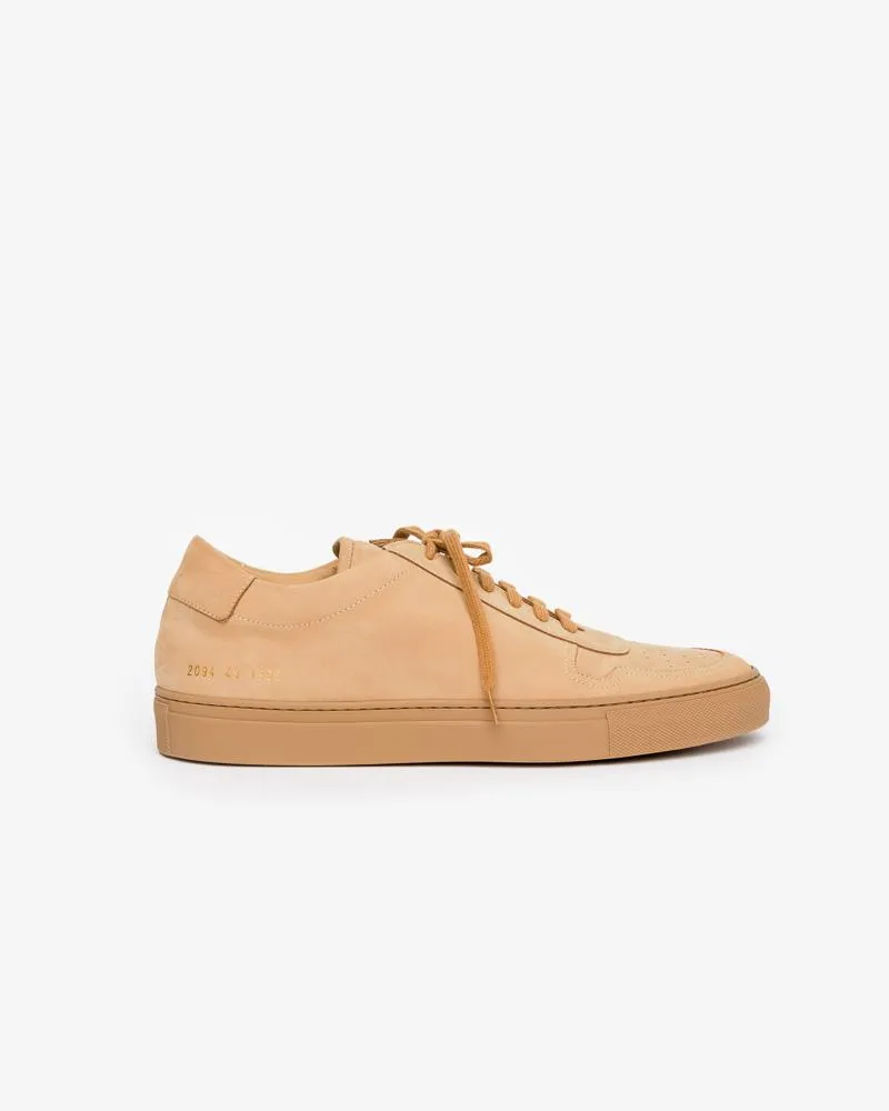 Nubuck BBall Low Sneakers 2094 in Tan