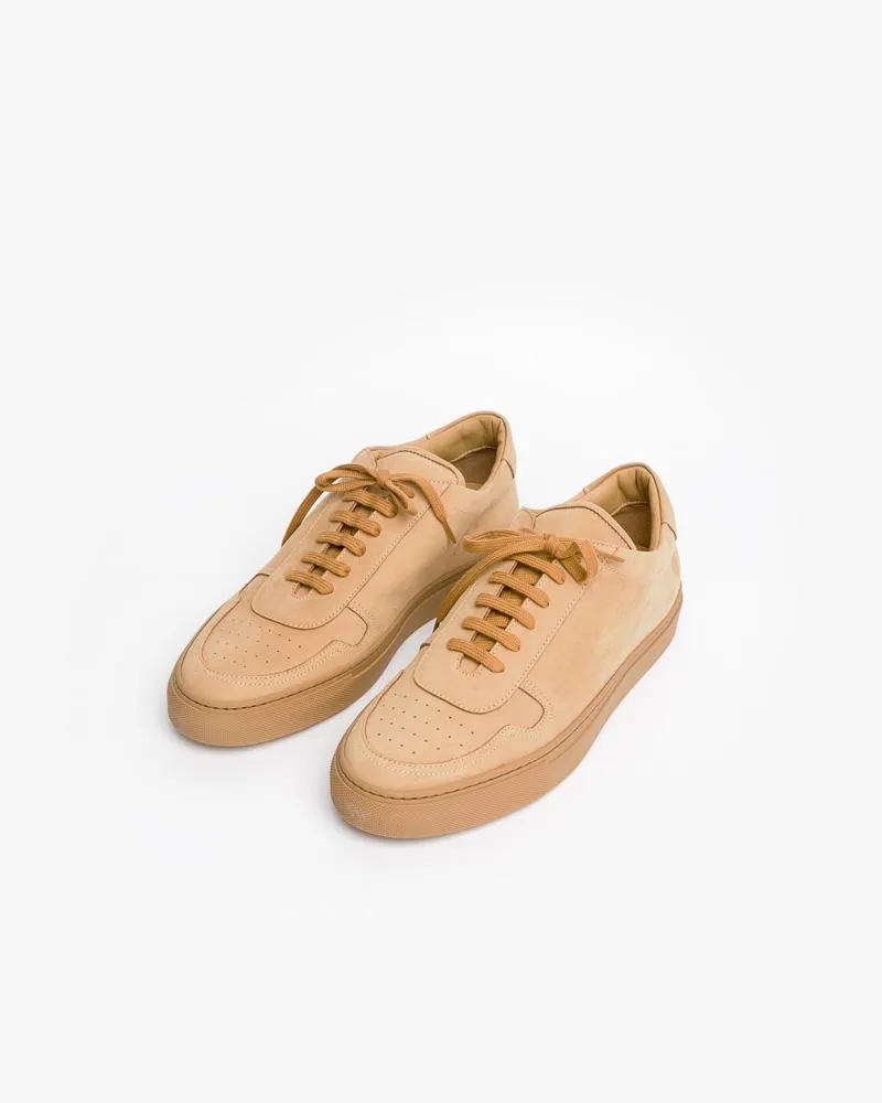 Nubuck BBall Low Sneakers 2094 in Tan