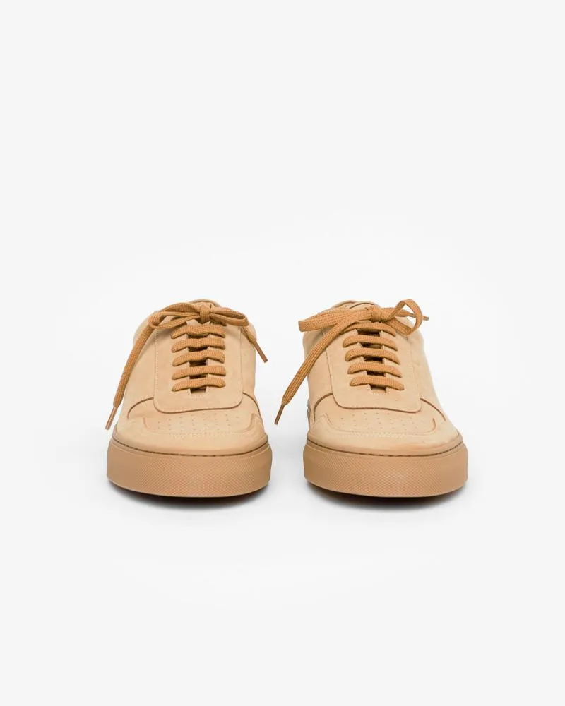 Nubuck BBall Low Sneakers 2094 in Tan