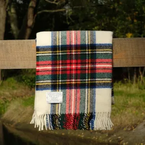 Pure Wool Blanket in Dress Stewart Tartan