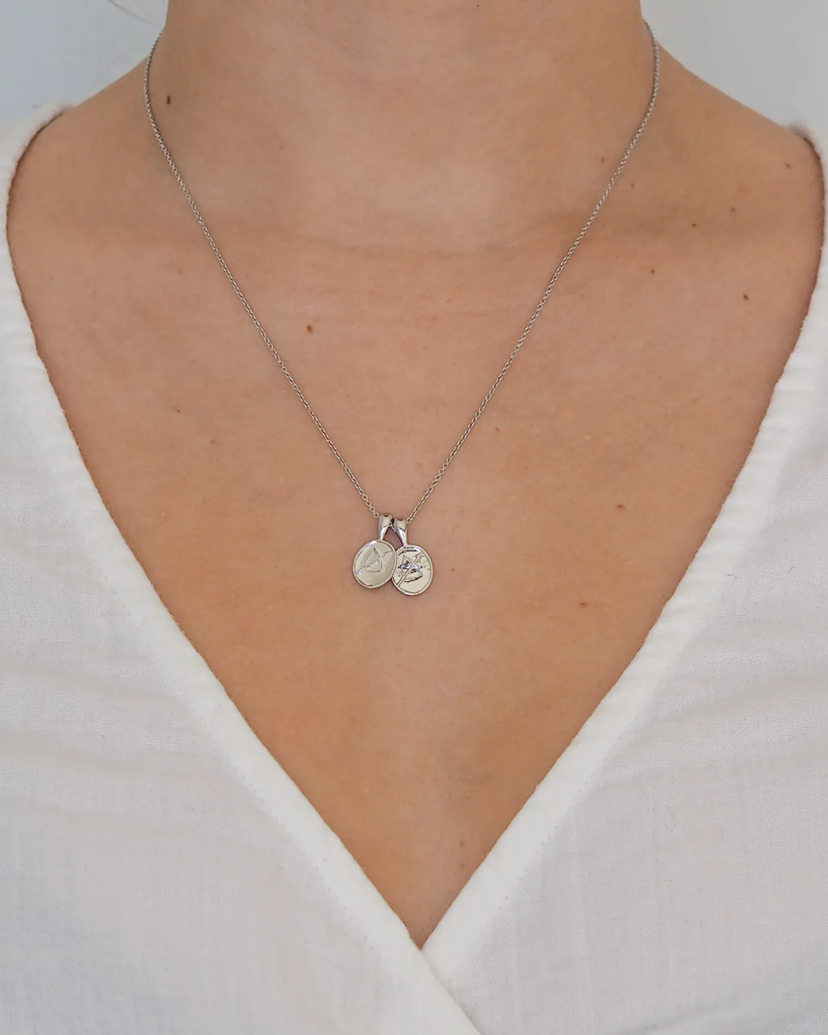 Sagittarius II Necklace - Sterling Silver | 2 Small