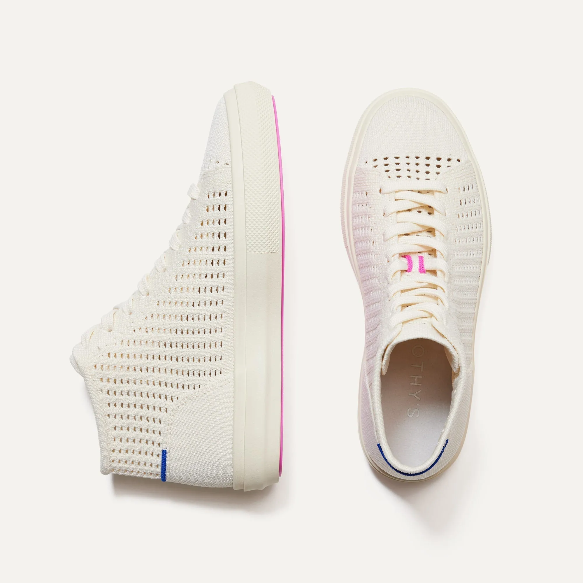 The Women's High Top Sneaker - Courtside White