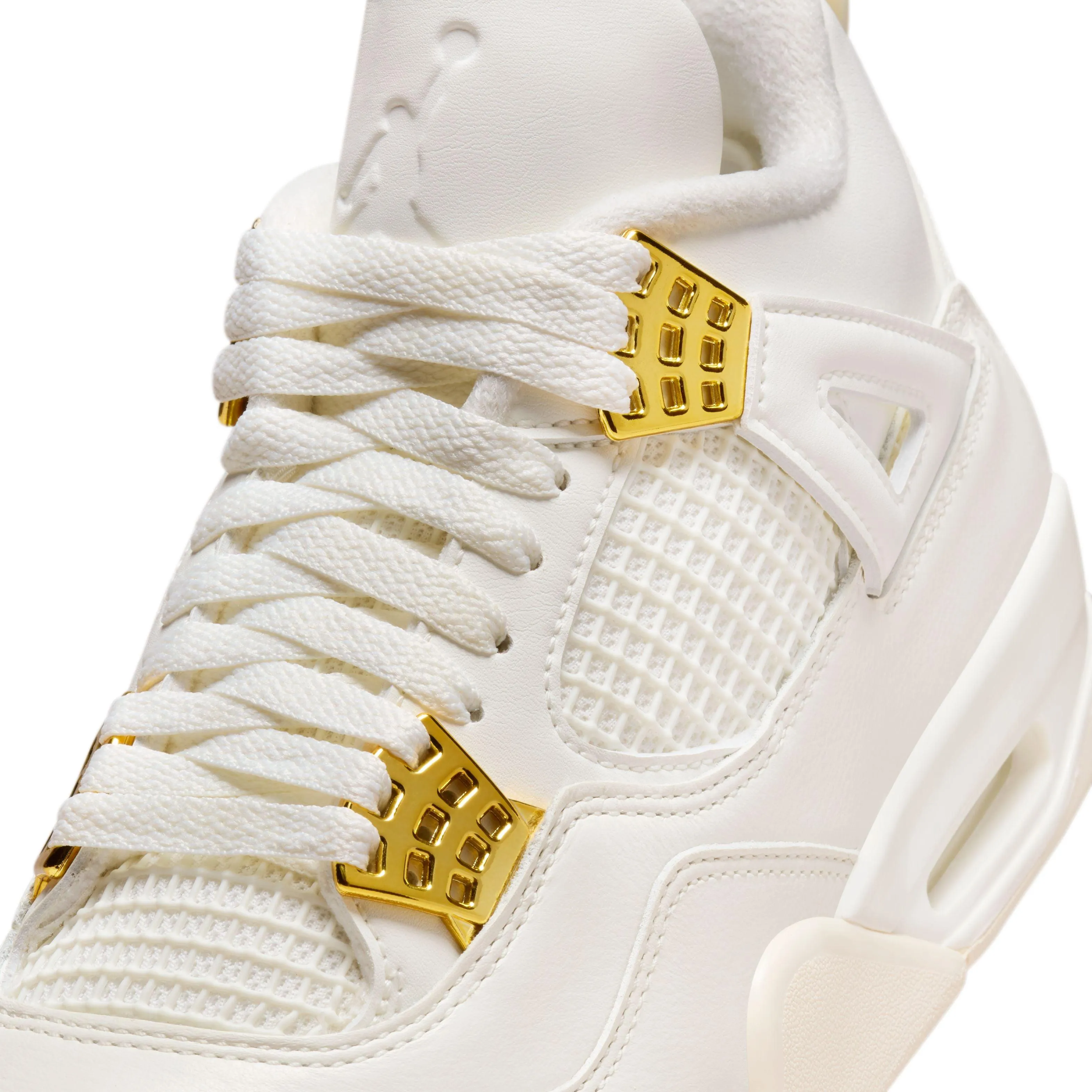 Wmns Air Jordan 4 Retro ‘Sail Metallic Gold’