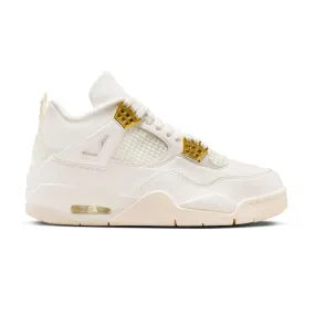 Wmns Air Jordan 4 Retro ‘Sail Metallic Gold’