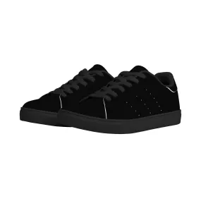 Women's FCS Low Top Black Leather Sneakers