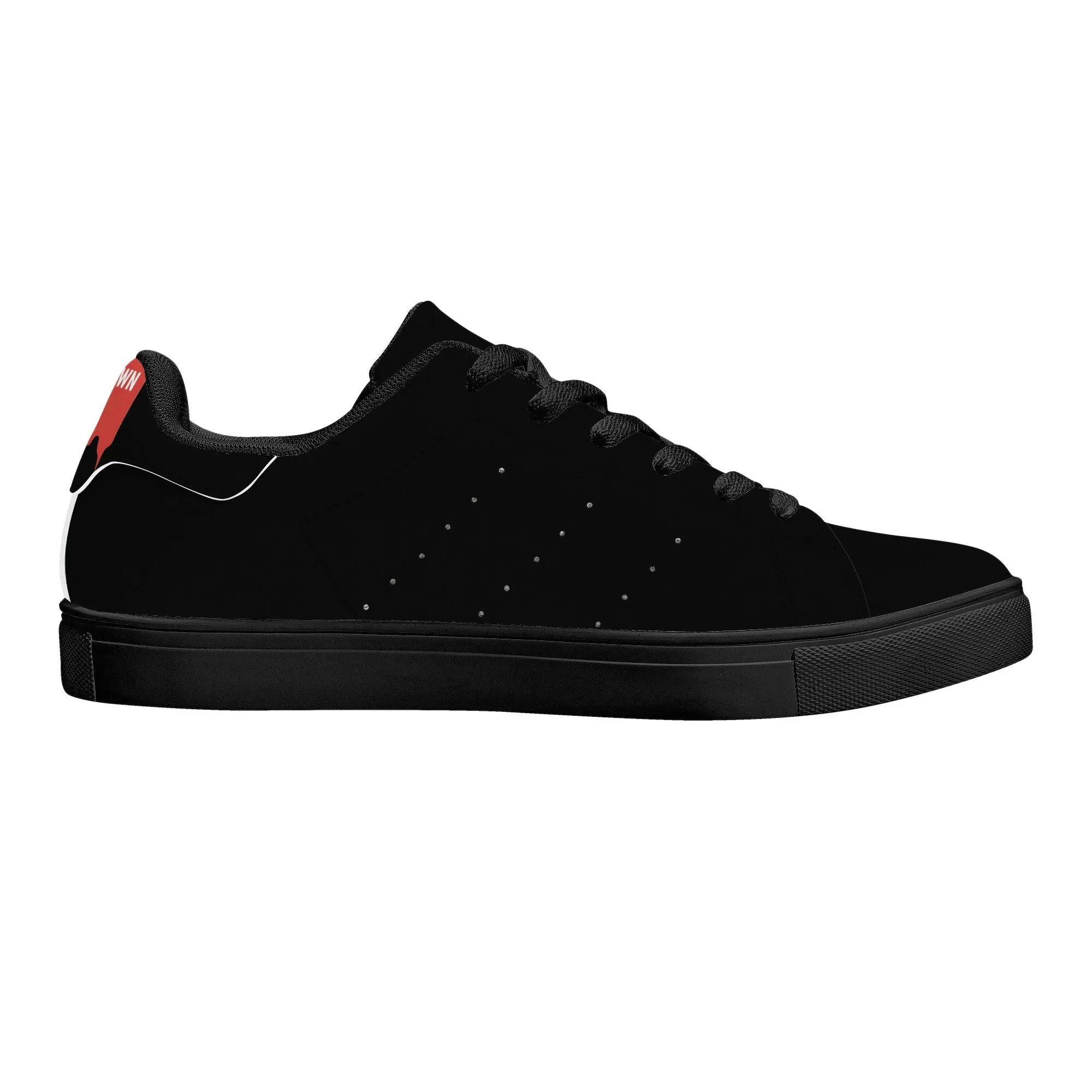 Women's FCS Low Top Black Leather Sneakers